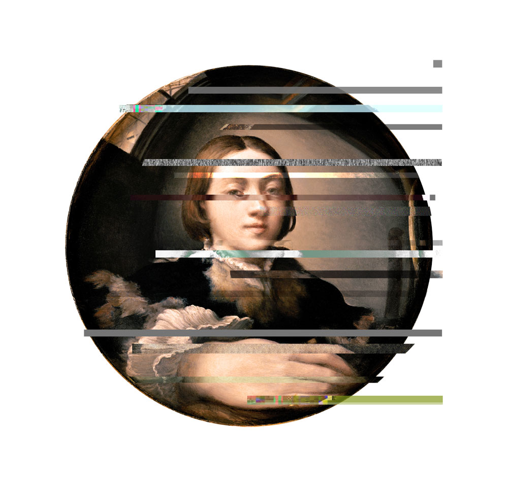 Edited version of Parmigianino, 1503–1540 Self-Portrait in a Convex Mirror Oil on convex panel, ca. 1524 Kunsthistorisches Museum