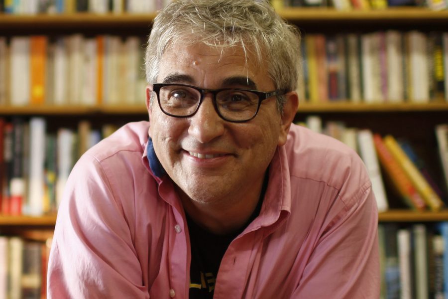 David Kipen in his bookstore, Libros Schmibros.