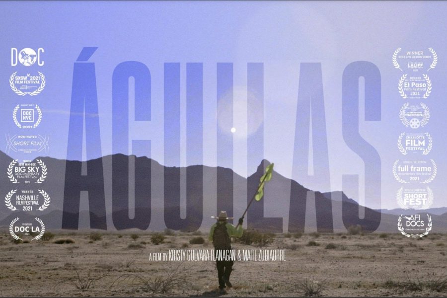 A photo from Águilas, showing various accolades and credits.