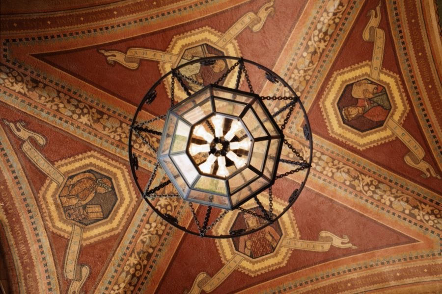 Royce Hall ceiling from below