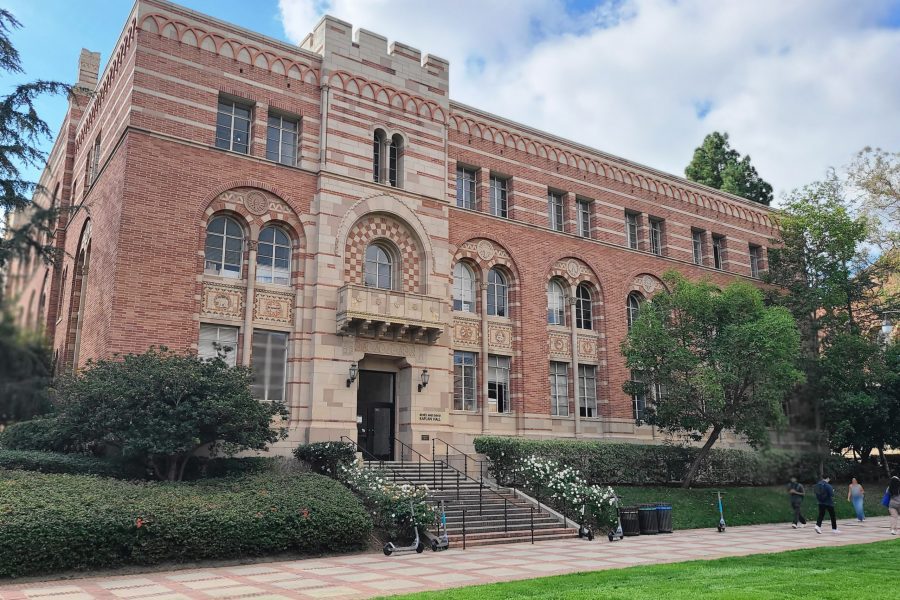 North face of Kaplan Hall at UCLA