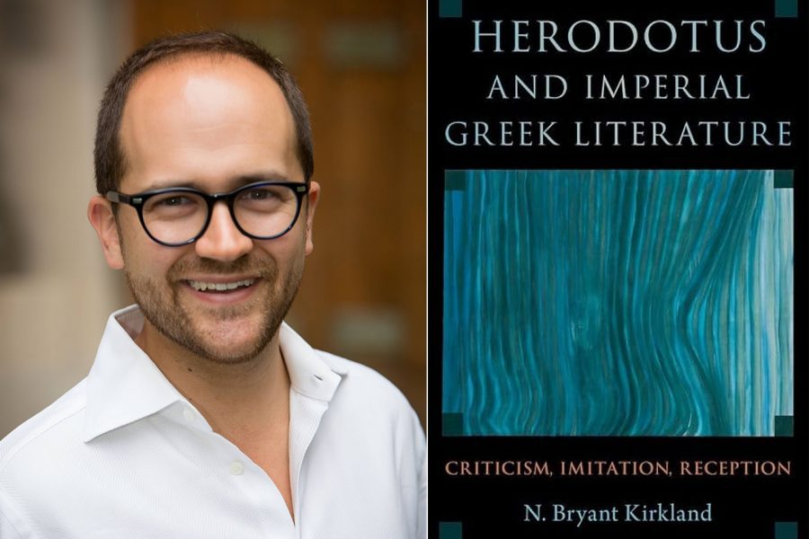 Portrait of Bryant Kirkland and book cover