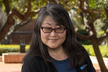 Portrait of Diane Ohkawahira on UCLA campus