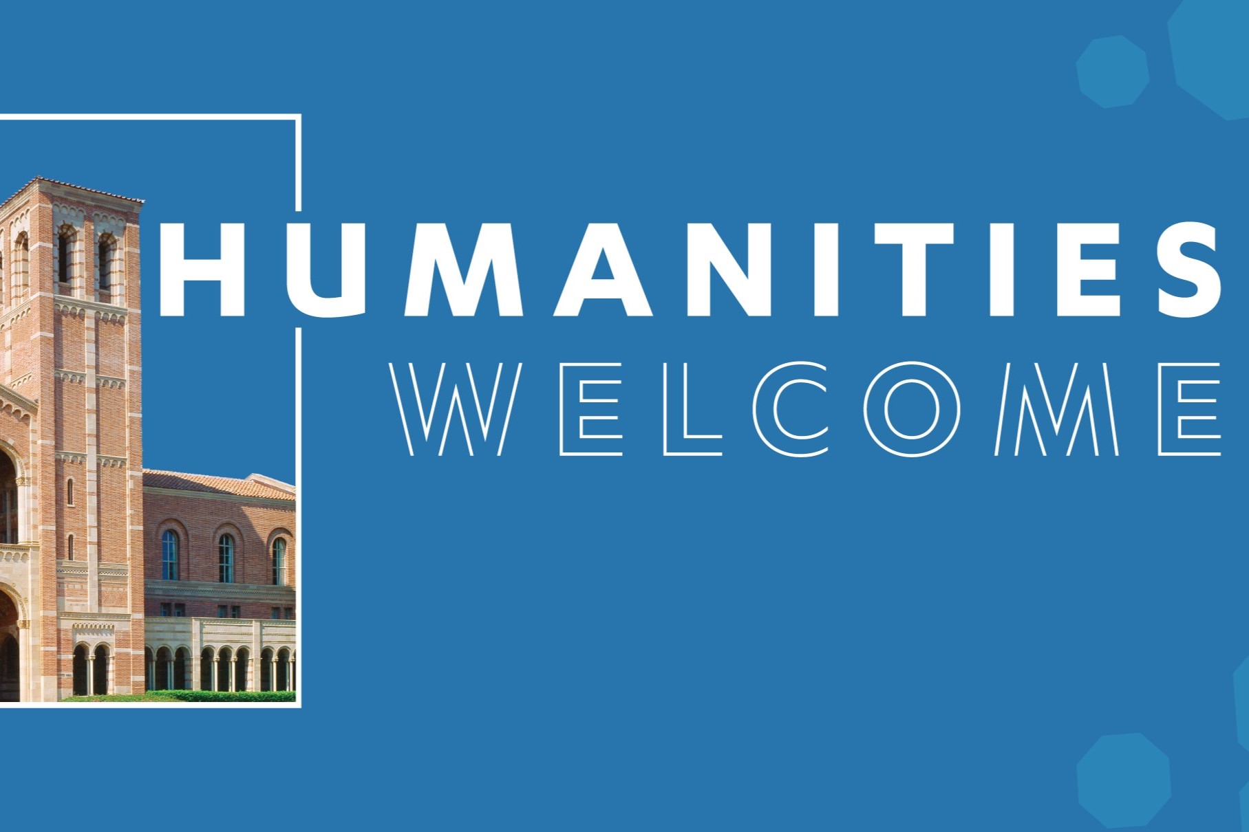 Humanities Welcome event design cropped