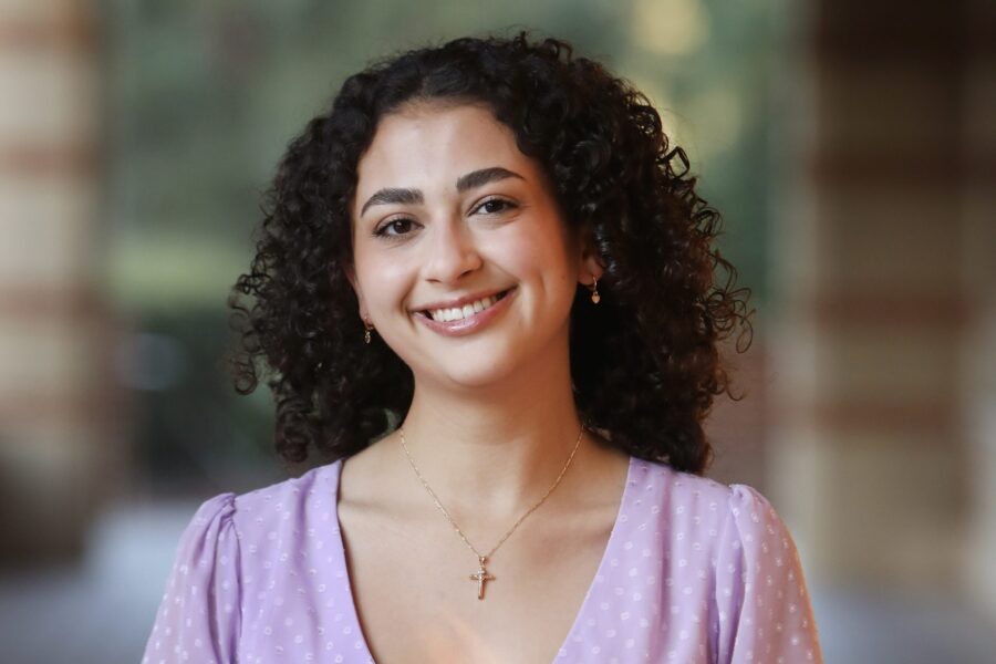 Portrait of Katie Cunningham outdoors at UCLA