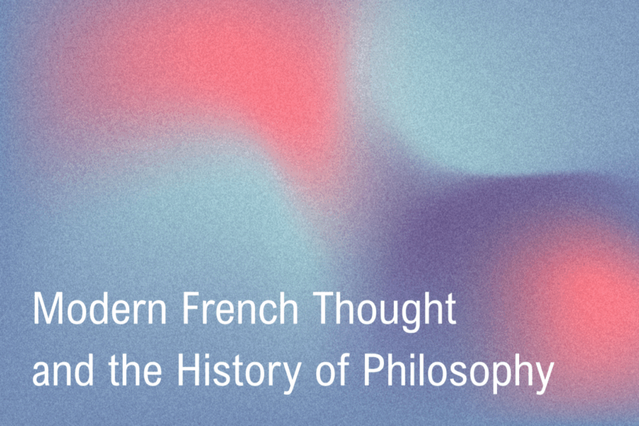 Event flyer for Modern French Thought event
