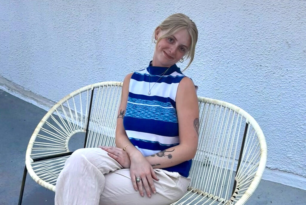 Portrait of Brinn Wallin seated