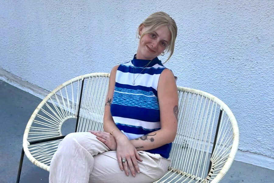 Portrait of Brinn Wallin seated