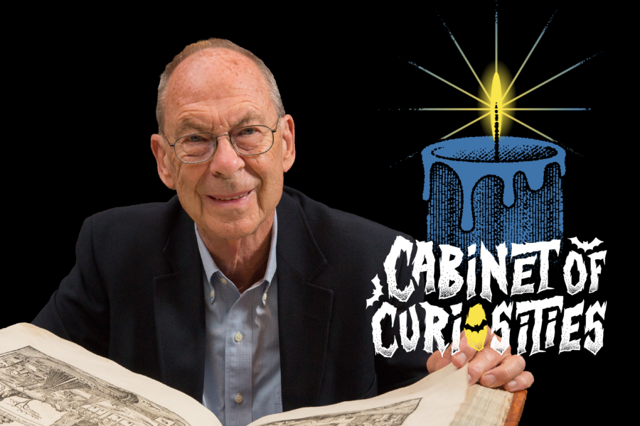 Henry Ansgar Kelly with Cabinet of Curiosities podcast graphic