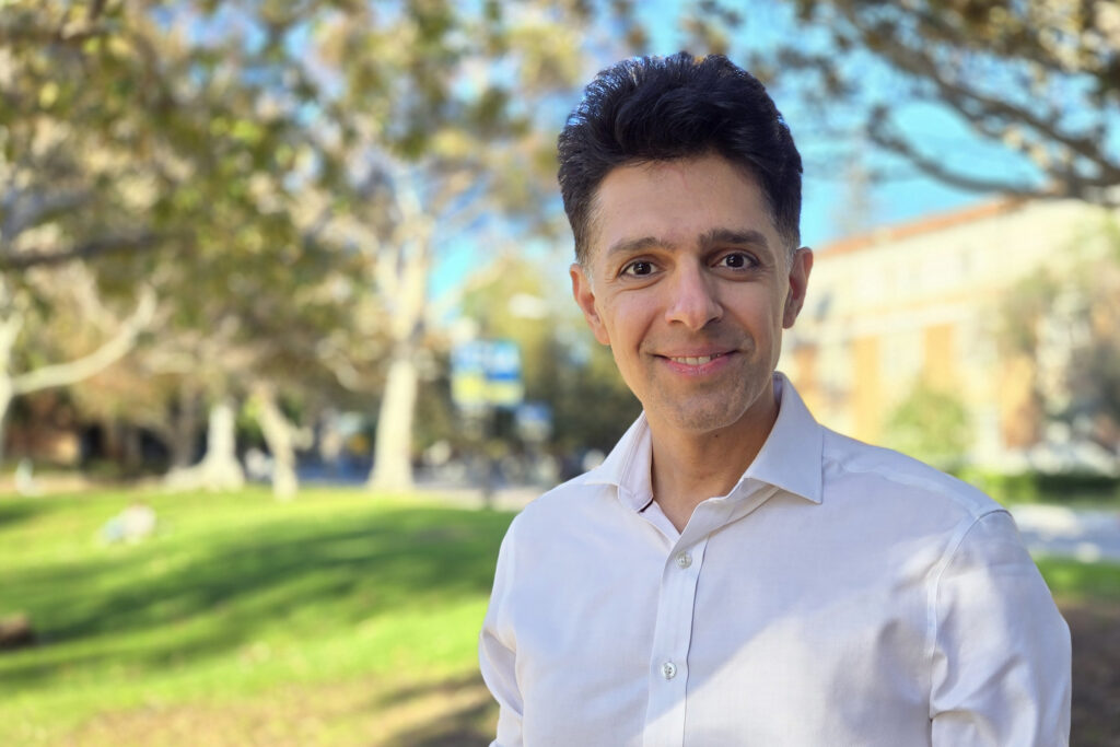 Amin Ebrahimi Afrouzi outdoors at UCLA