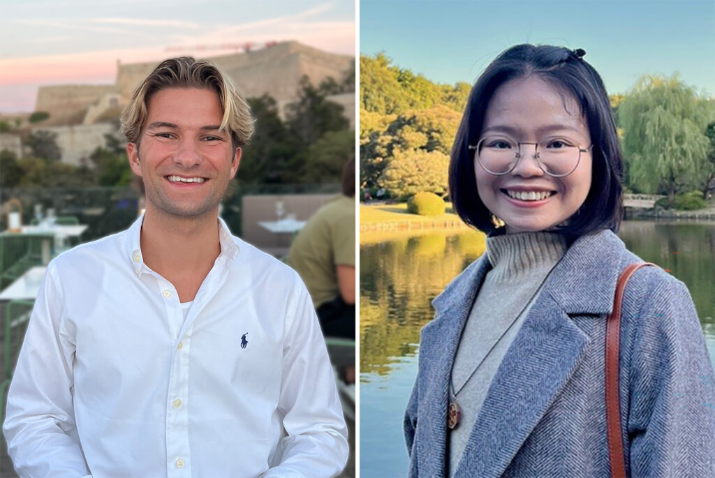 Portraits of Ryan Schaller and Suong Thai