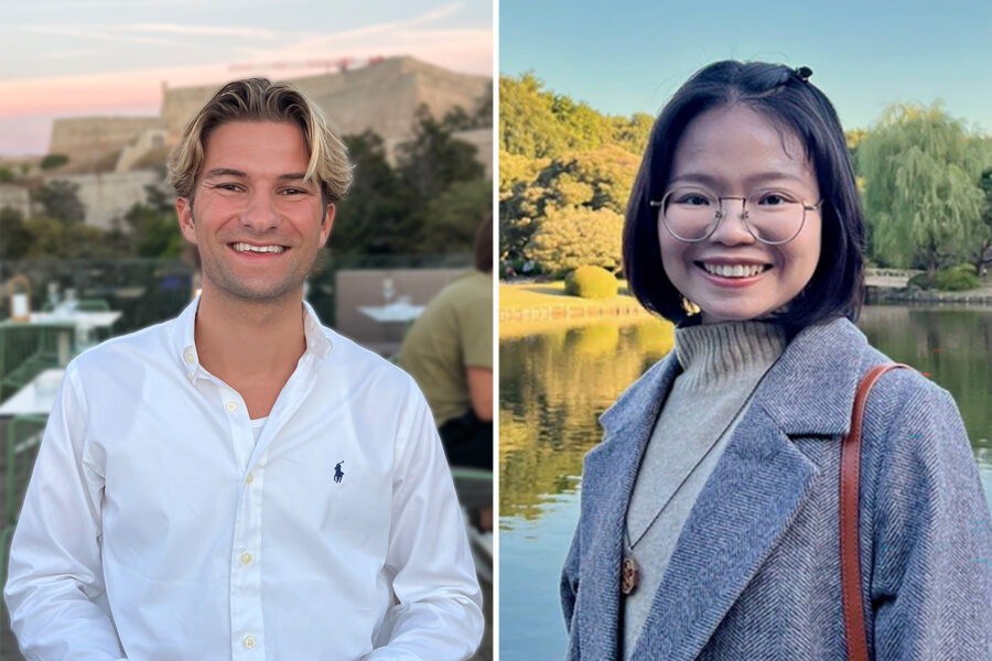 Portraits of Ryan Schaller and Suong Thai