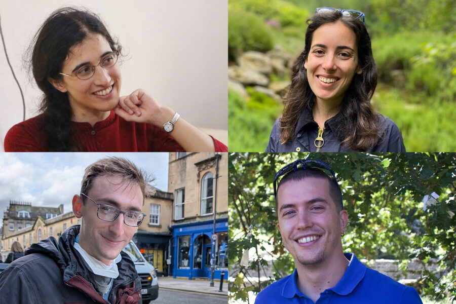 Portraits of (clockwise from top left) Anahita Hoose, Valentina Lunardi, Paolo Sabattini and Alex Roy